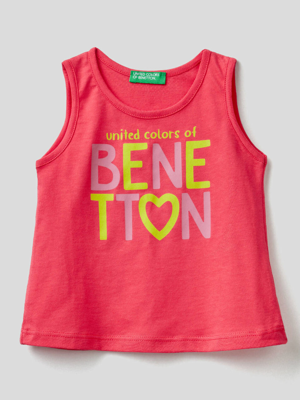 Organic cotton tank top with print image number 1