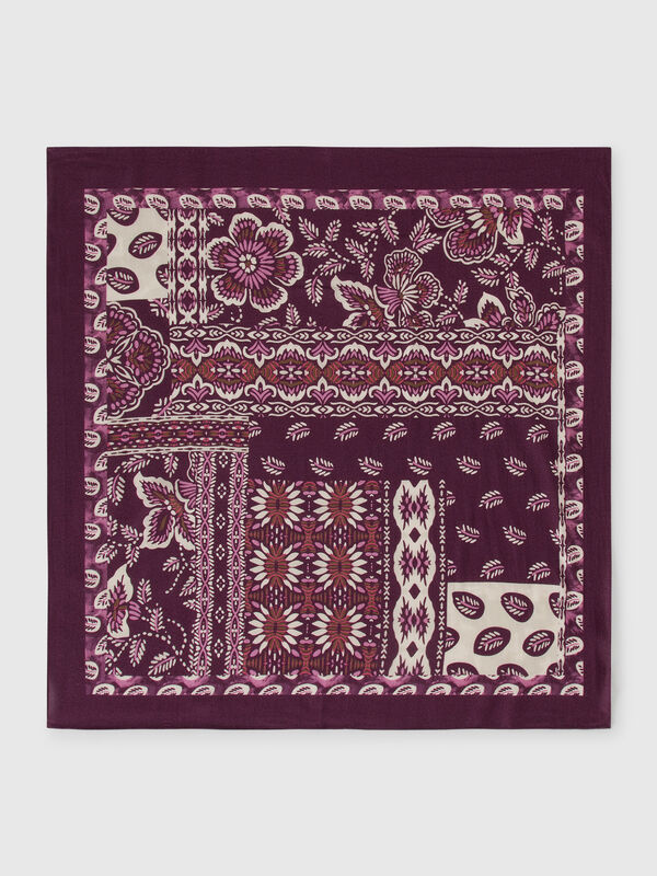 Foulard with bandana print Women