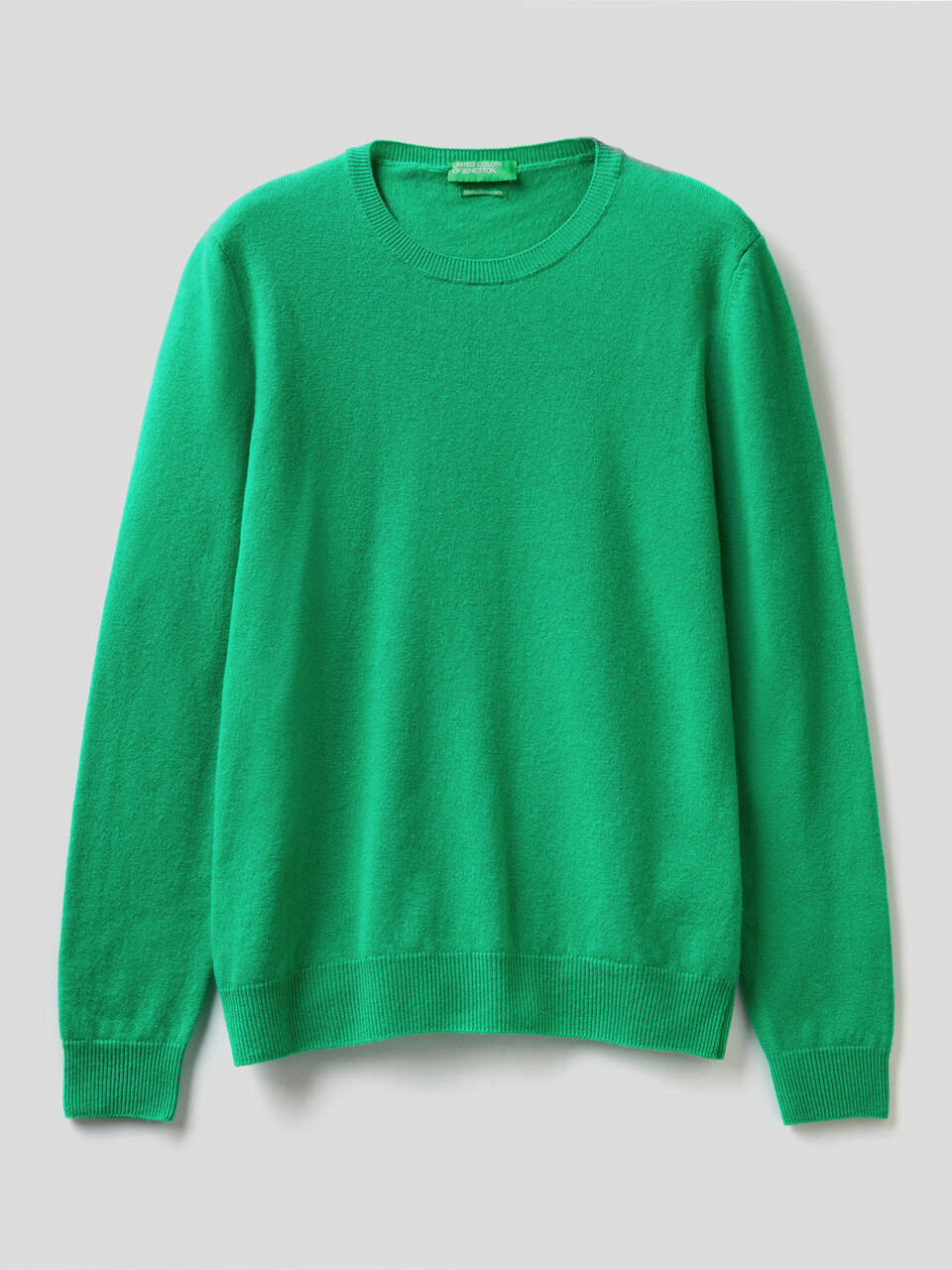 Crew neck sweater in pure virgin wool image number 1