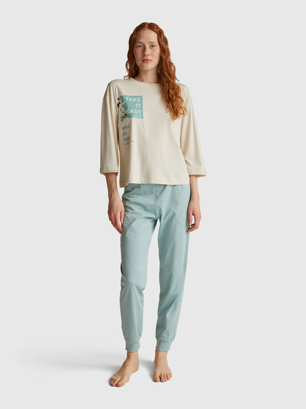 Top with slogan and ©Disney Minnie print Women