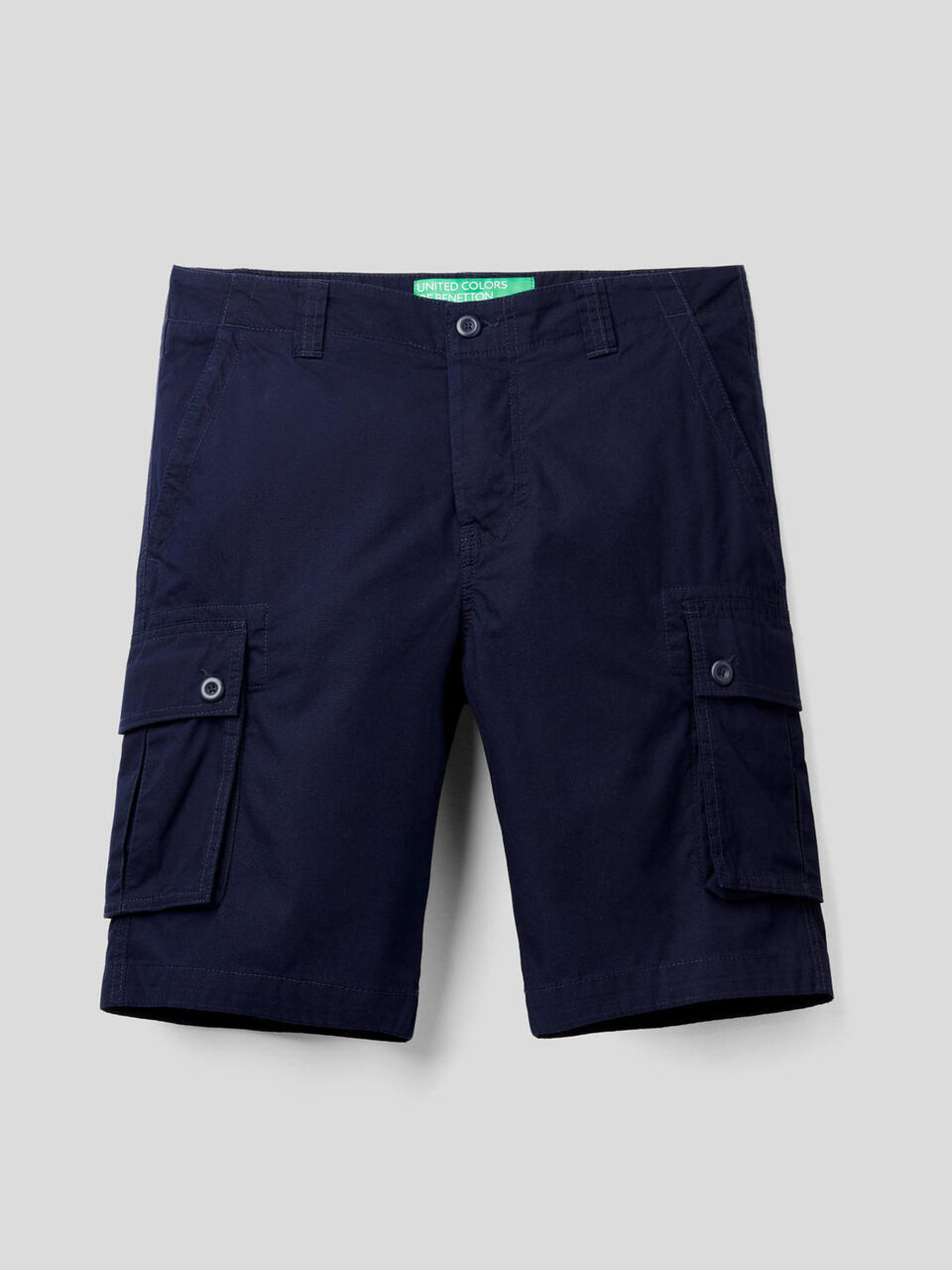 Cargo bermudas in pure cotton image number 1