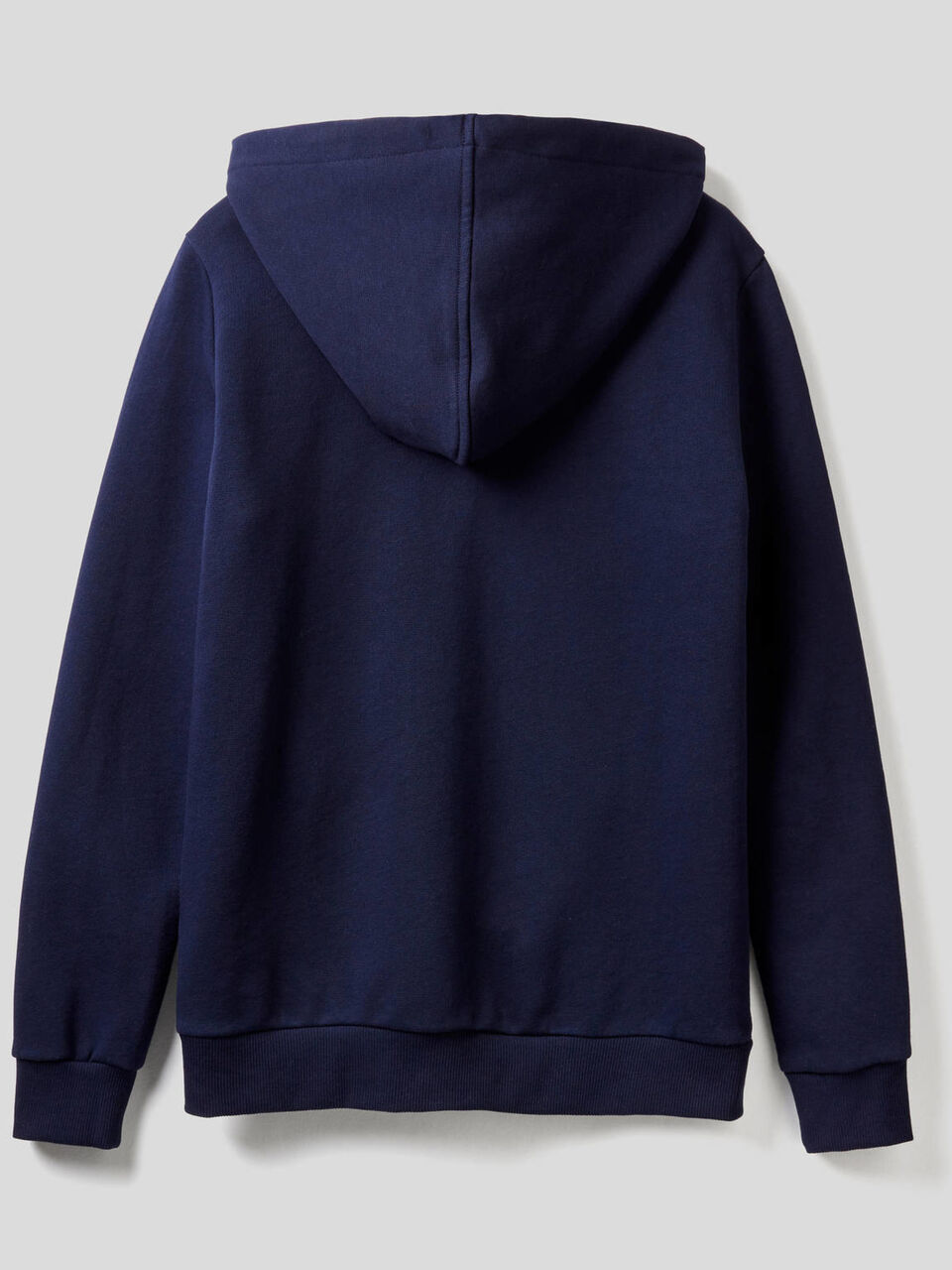 100% cotton sweatshirt with zip and hood image number 2