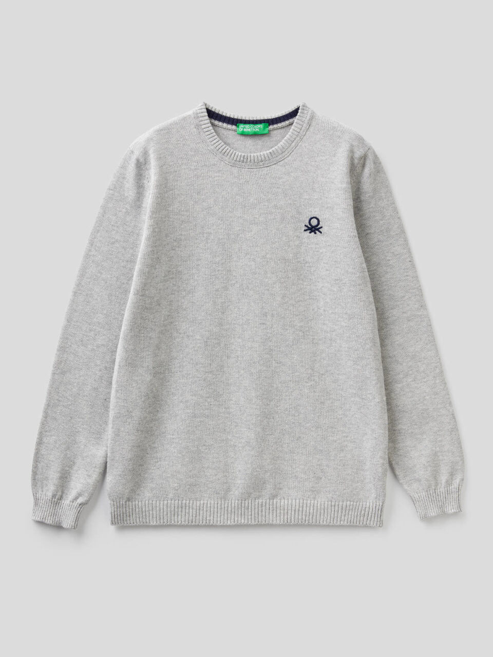 Pure cotton sweater with logo image number 1
