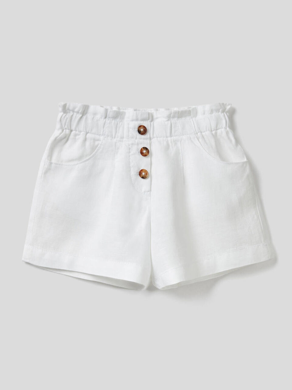 Shorts in pure linen image number 1