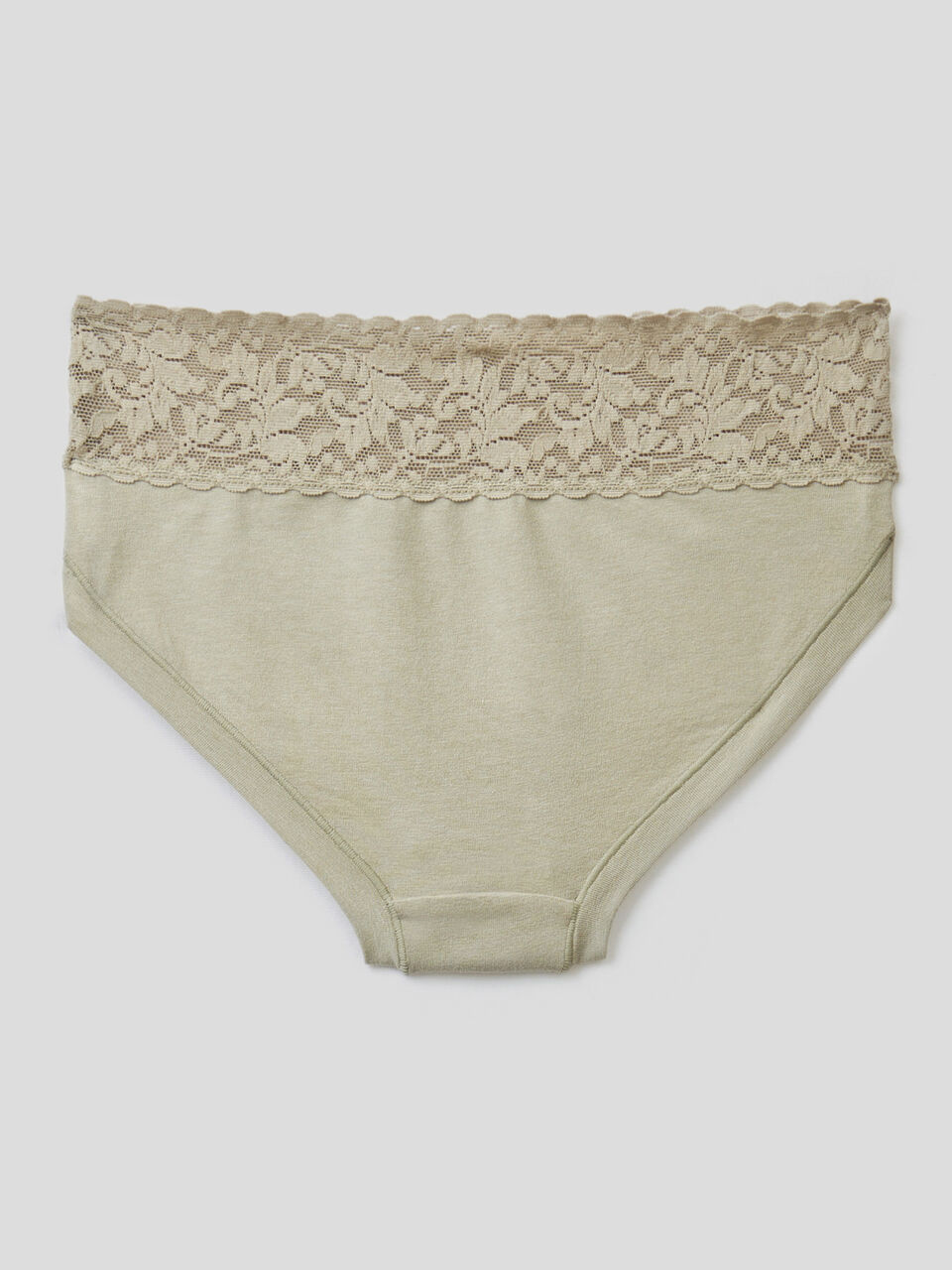 Underwear with lace in super stretch organic cotton image number 2