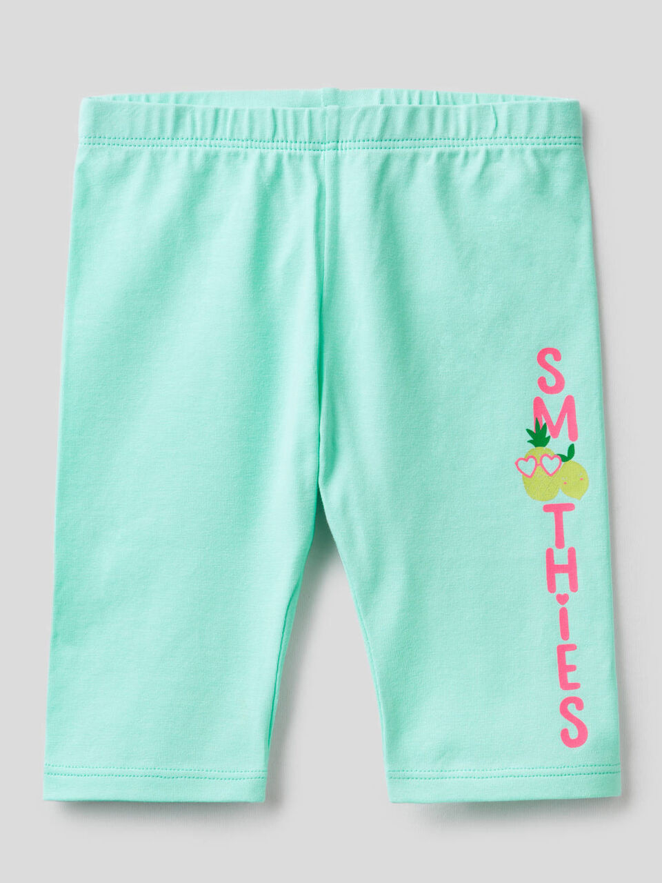 Leggings in stretch cotton with print image number 1