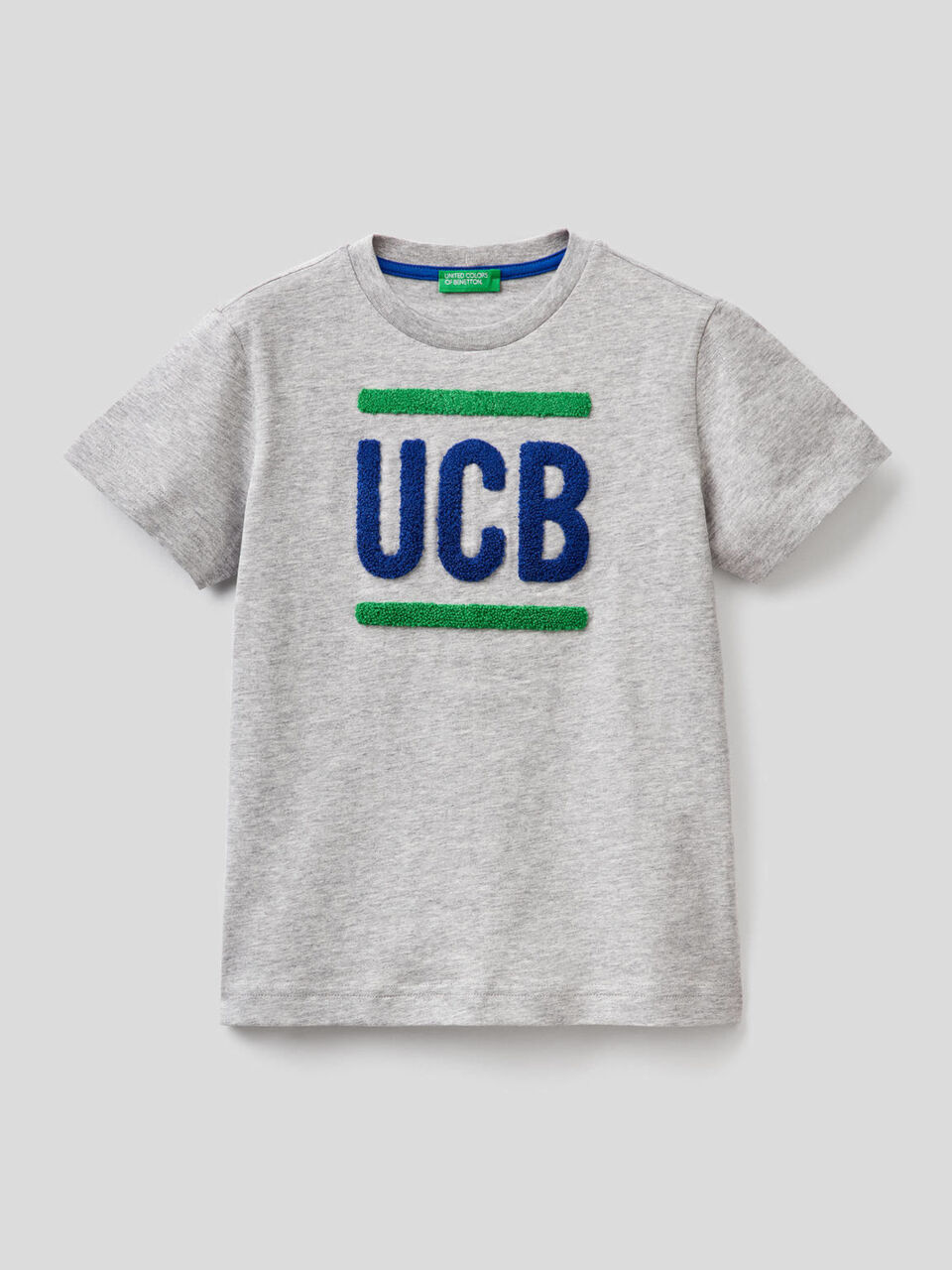 100% cotton t-shirt with logo image number 1