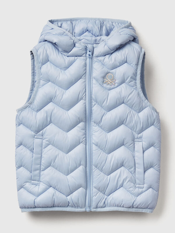 Padded vest with hood Junior Girl