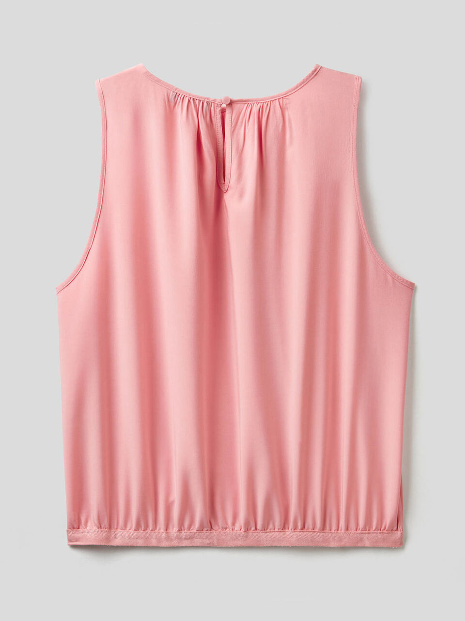 Sleeveless blouse with rouching image number 2