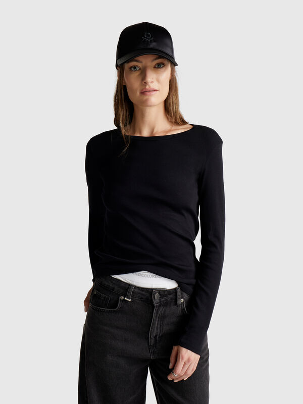 Long sleeve 100% cotton t-shirt Long sleeve 100% cotton t-shirt Women