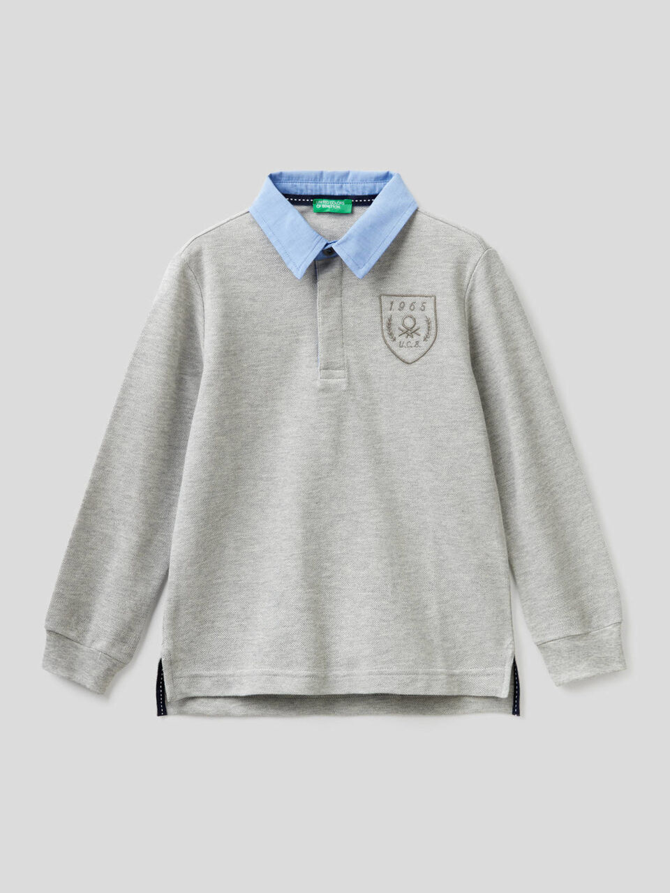Polo with clashing collar image number 1