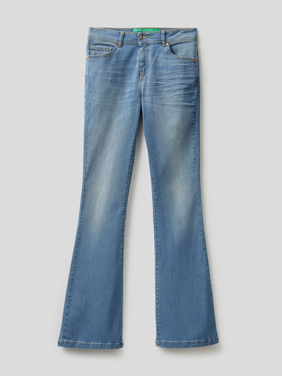 Stretch flared jeans image number 1