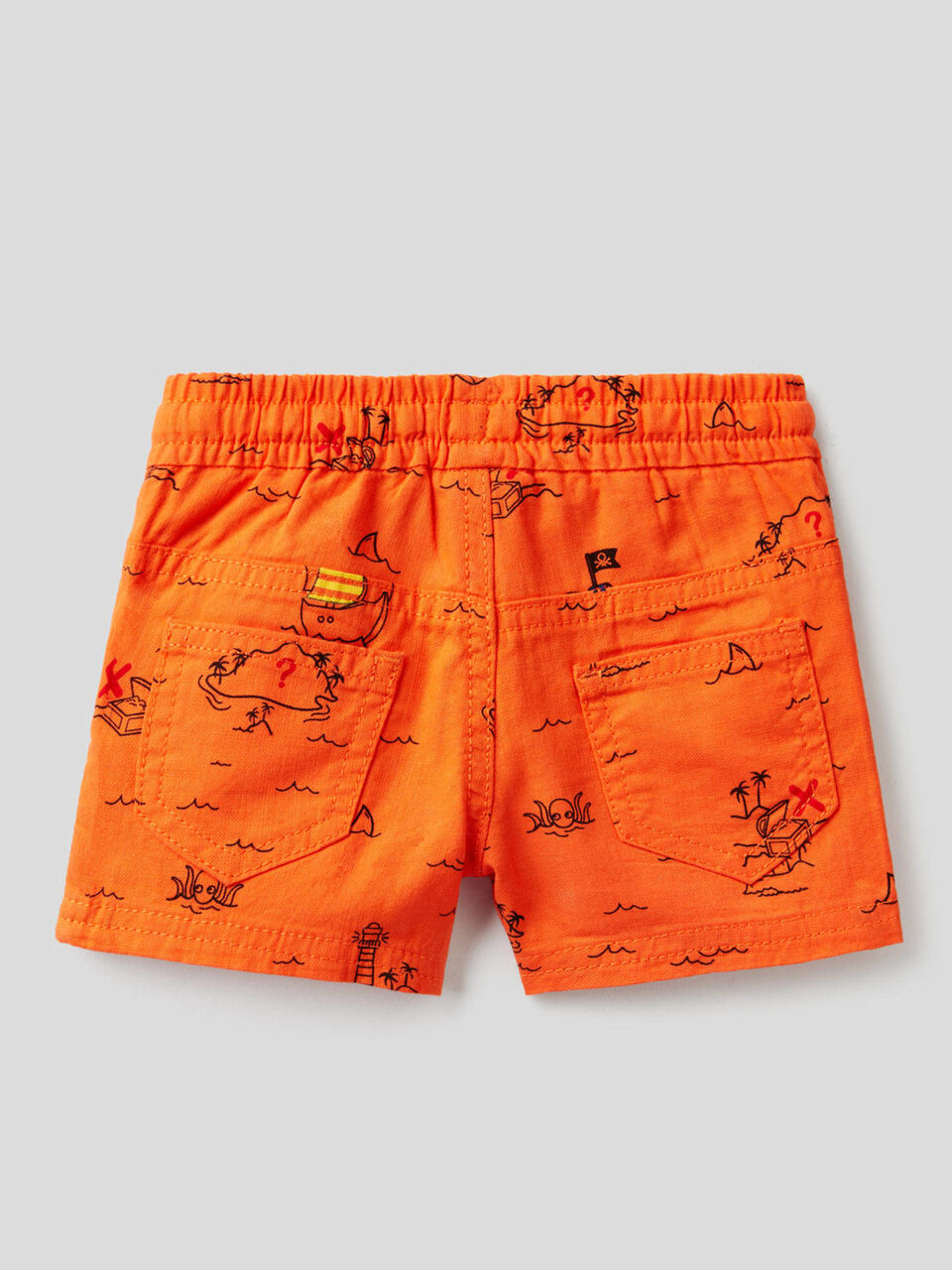 Shorts with treasure island print image number null