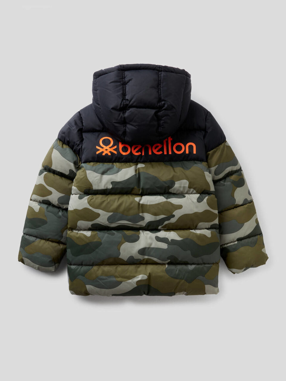 Camouflage pattern padded jacket image number 2