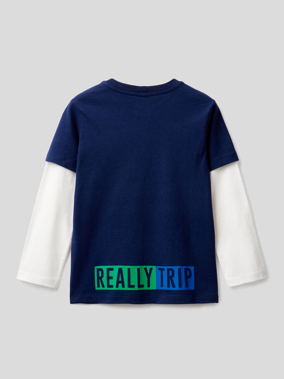 T-shirt with double sleeve image number 2