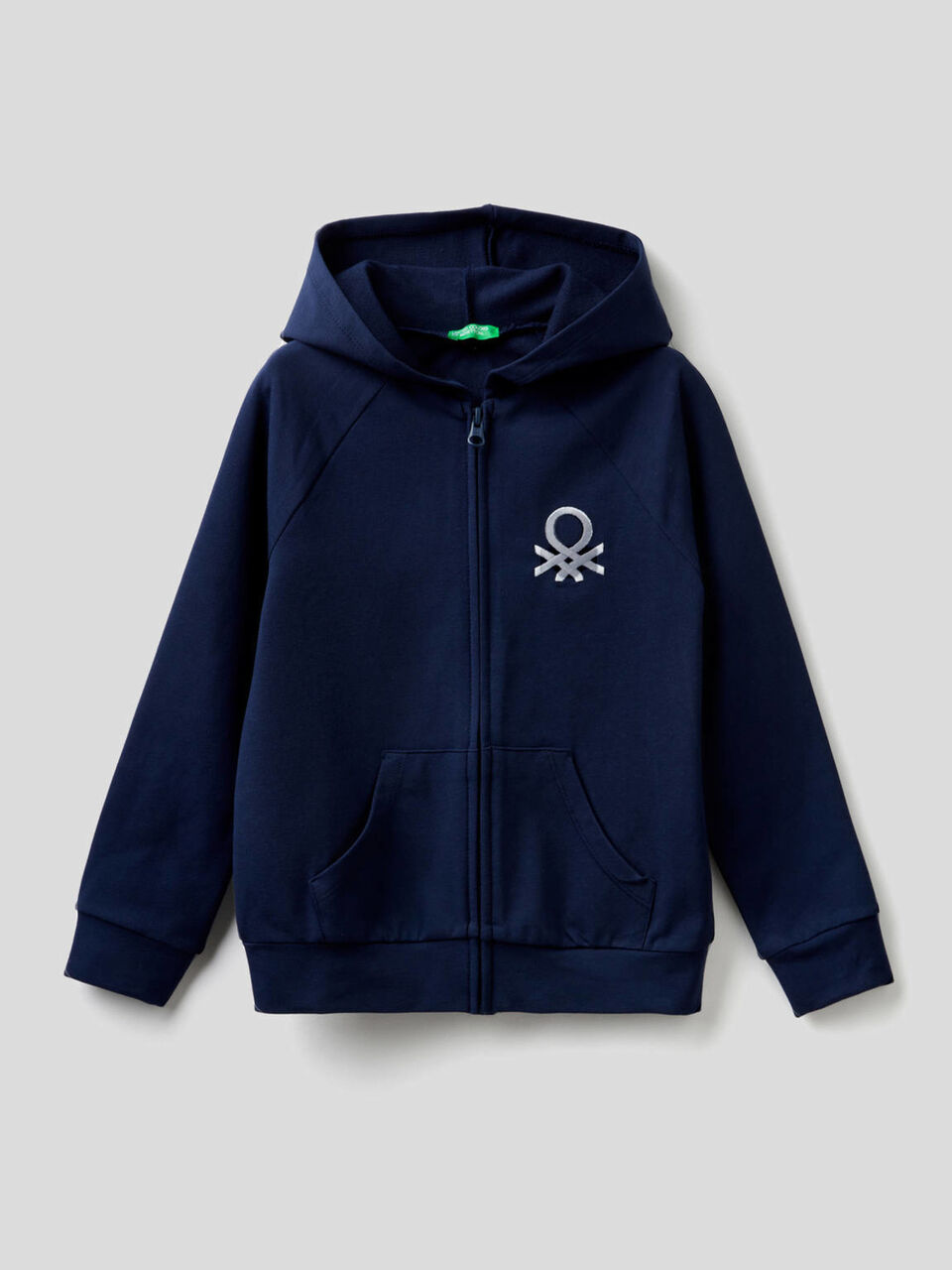 Hoodie with logo embroidery image number 1