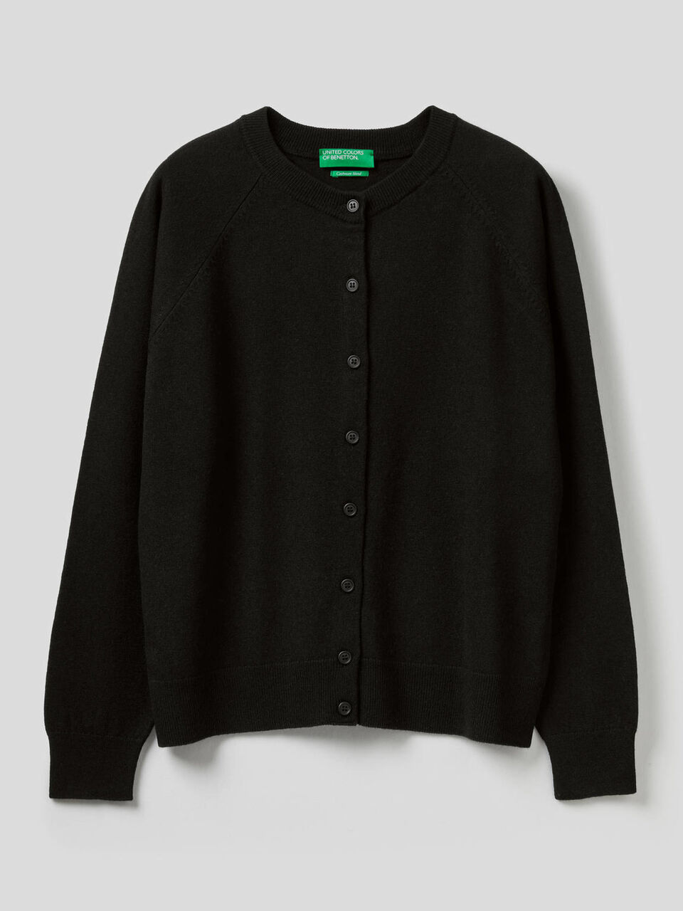 Crew neck in cashmere and wool blend image number 1