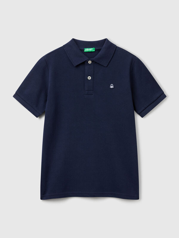 Slim fit polo in pure cotton Junior Boy