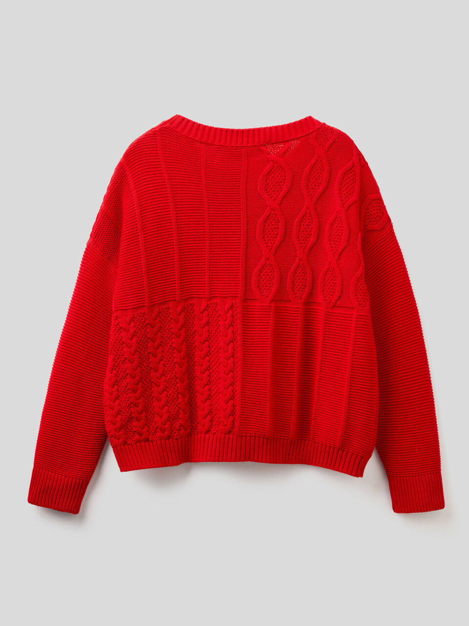 Knit sweater in 100% cotton image number 2