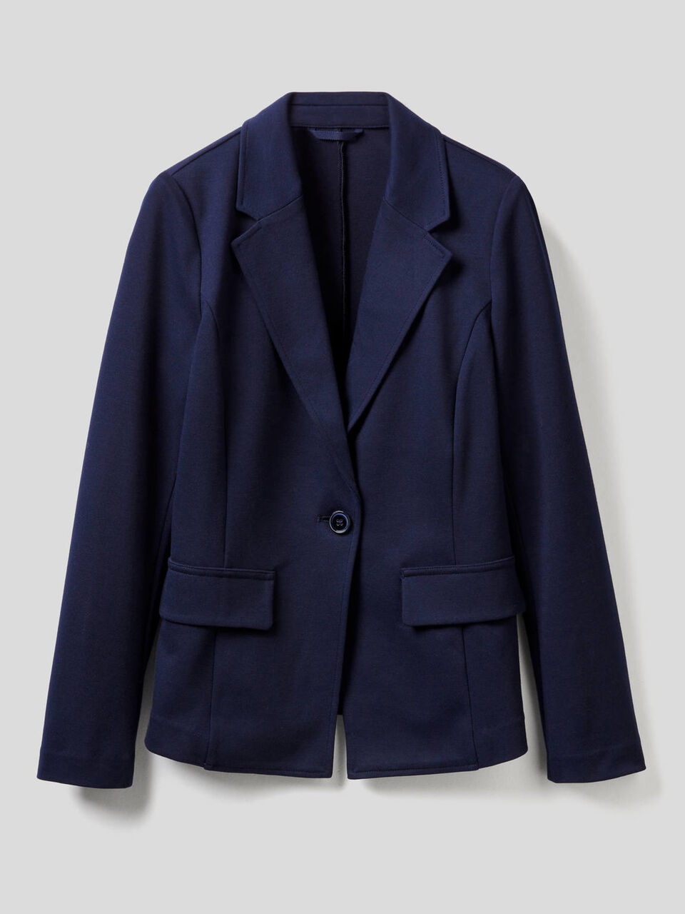 Blazer in stretch cotton blend image number 1