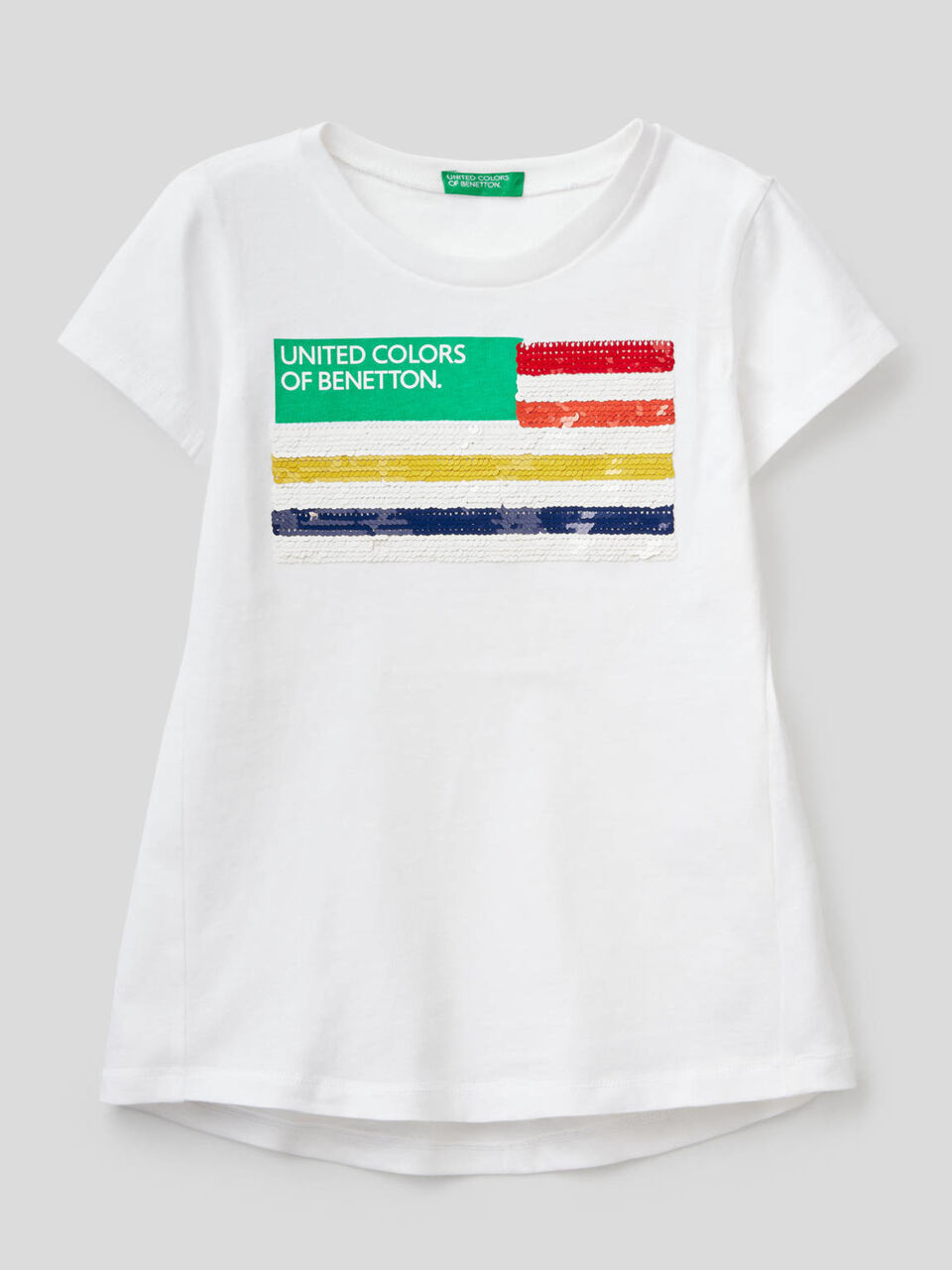 Cotton t-shirt with sequins image number 1