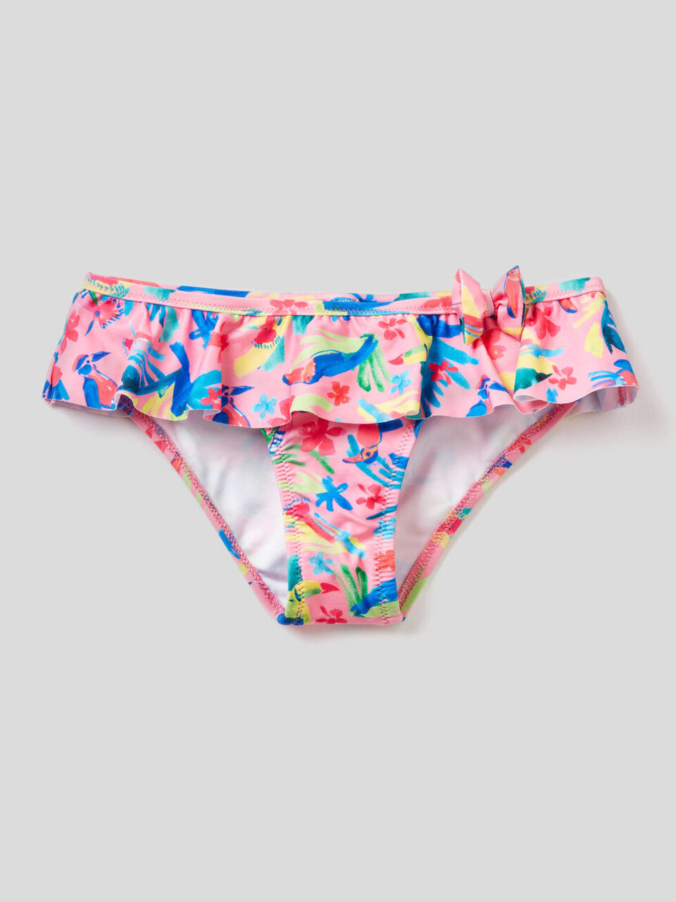 Patterned swim bottoms with frill image number 1