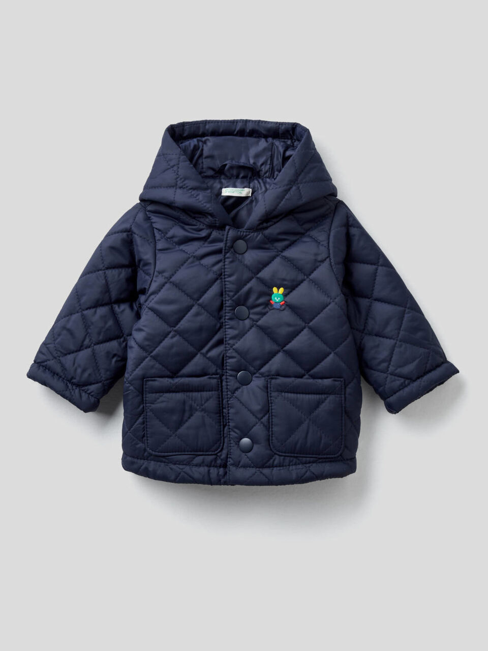 Quilted jacket with hood image number 1