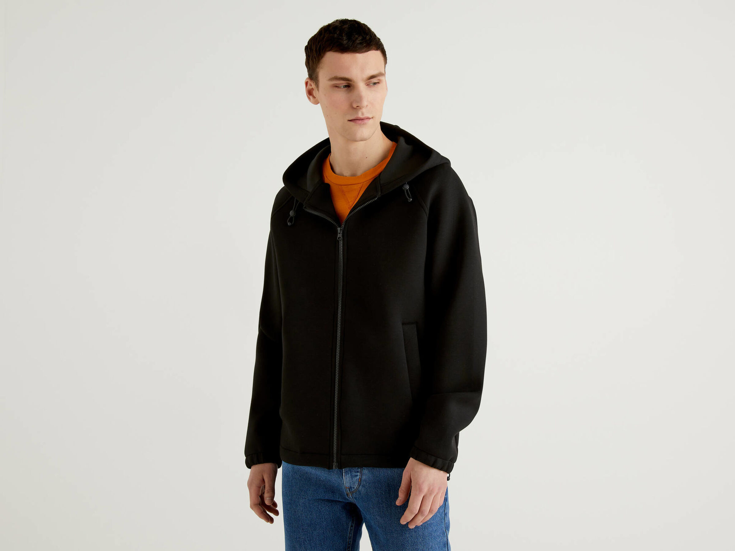 Neoprene jacket with hood Men image number 0