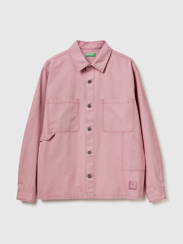 Overshirt in pure cotton Men