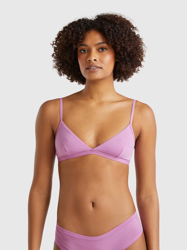 Bra in super stretch cotton Women