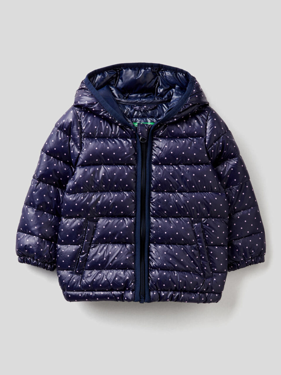 Pattern print padded jacket image number 1