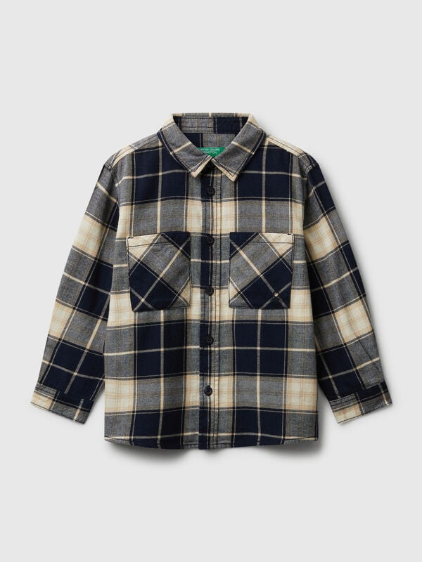 100% cotton check shirt Junior Boy
