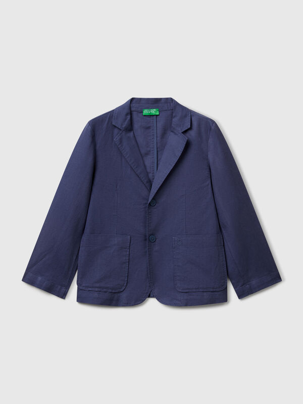 Blazer in linen blend Junior Boy