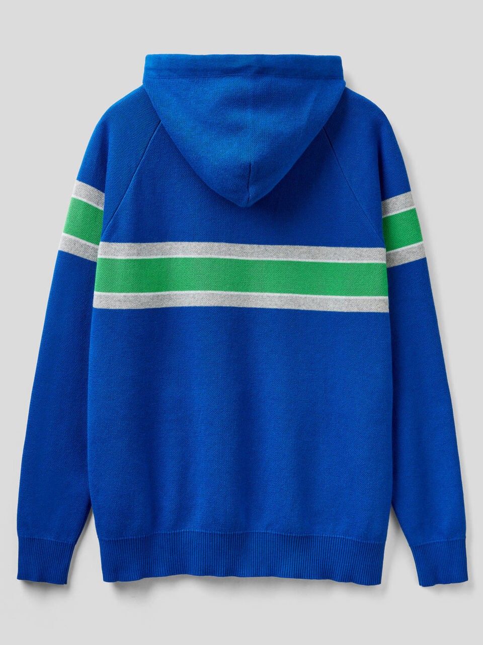 Sweater with hood and multicolor logo image number 2
