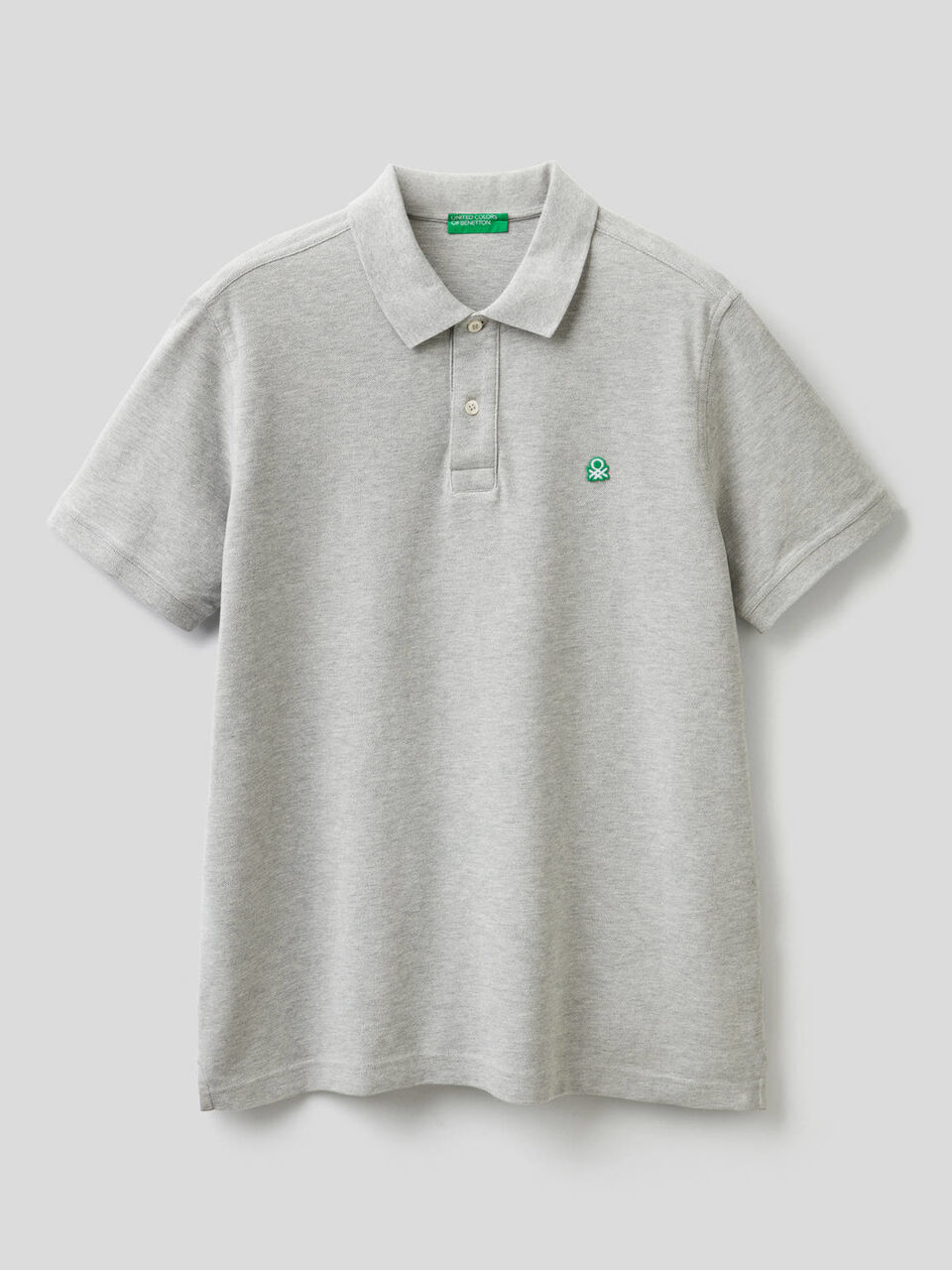 Short sleeve polo in 100% cotton image number 1