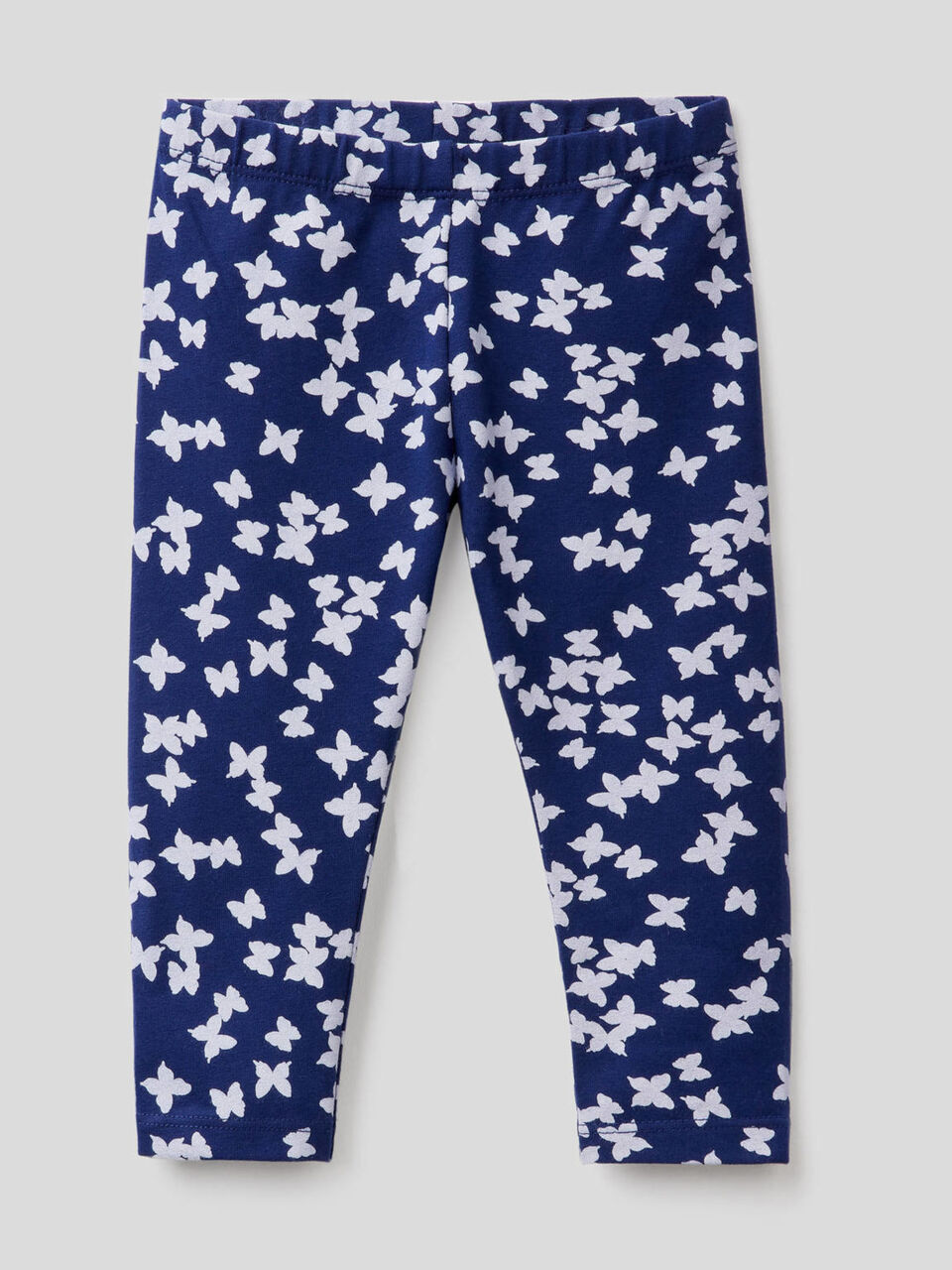 Printed leggings in stretch cotton image number 1