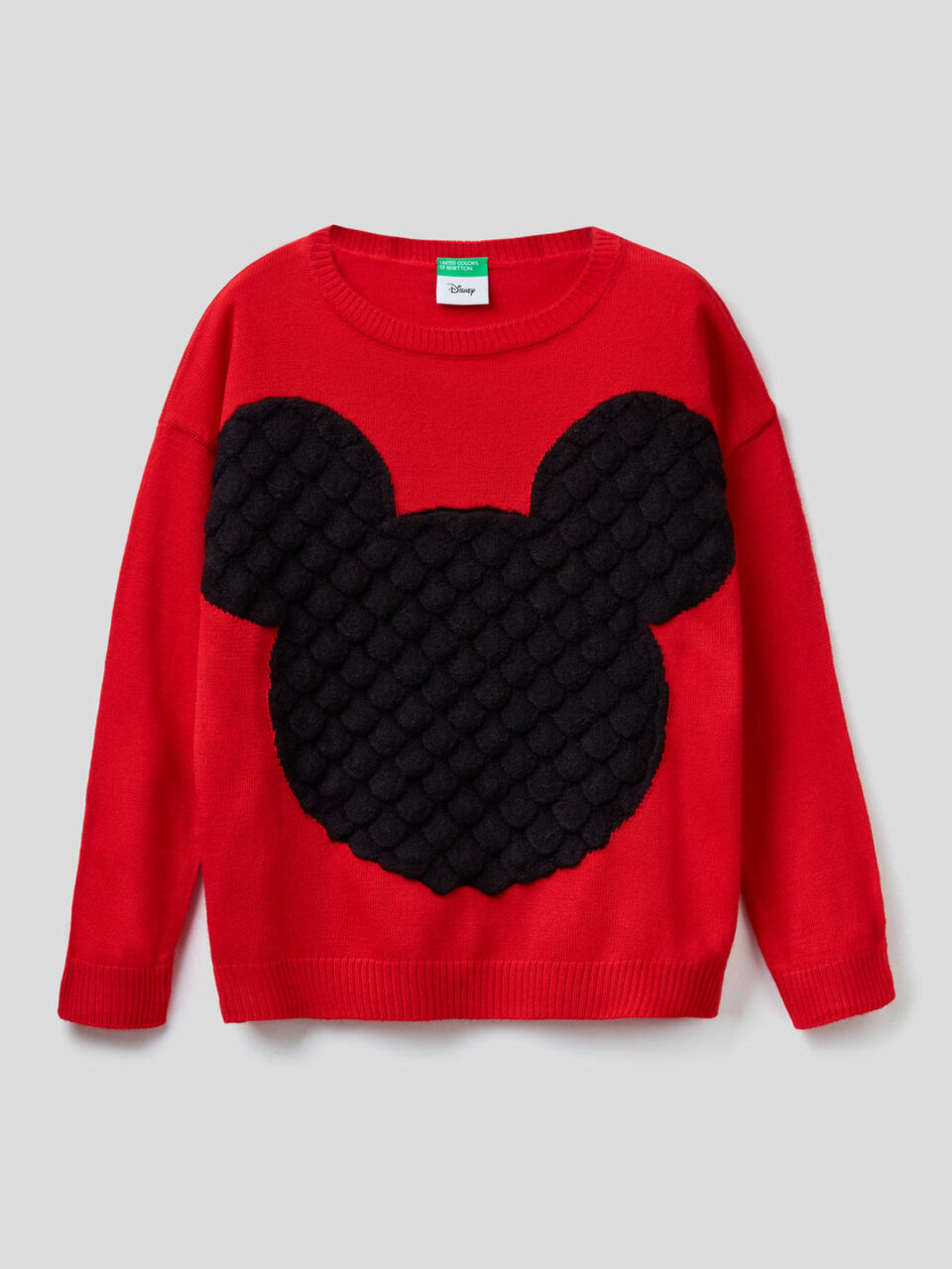 Sweater with Mickey Mouse embossed inlay image number 1