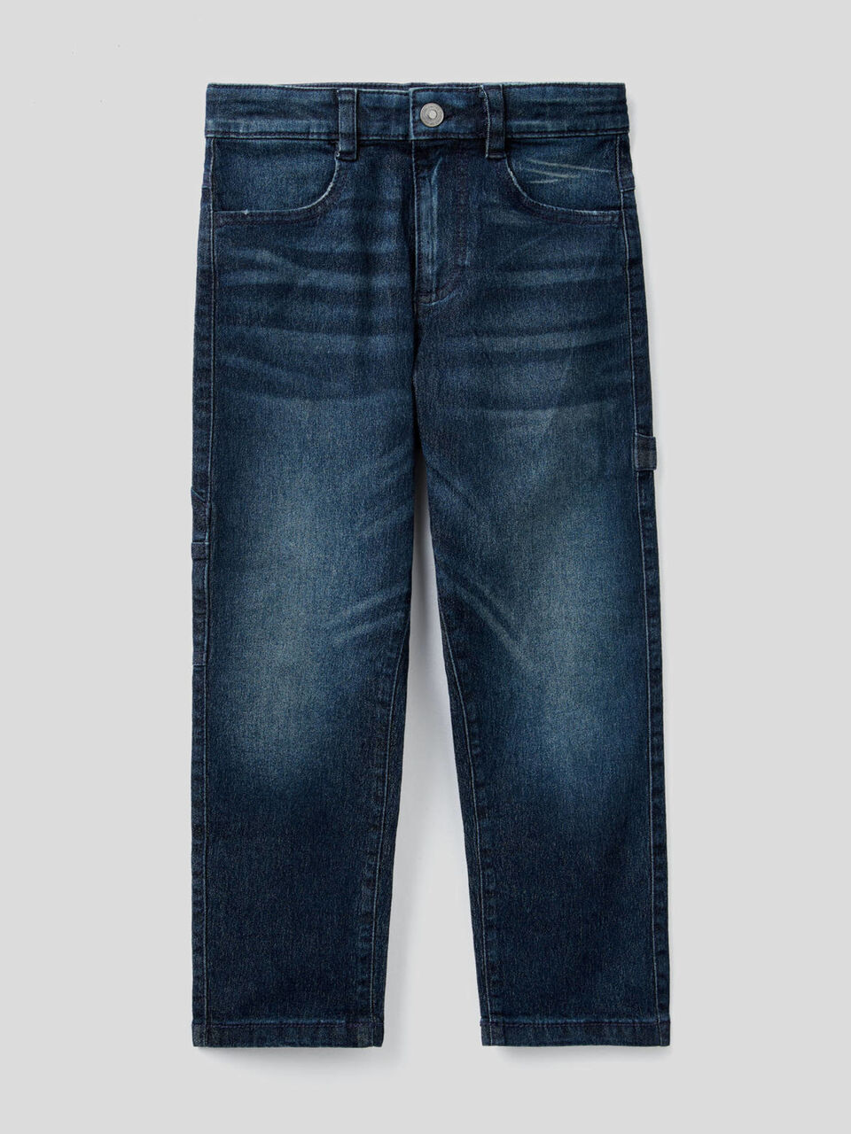 Jeans with workwear style details image number 1