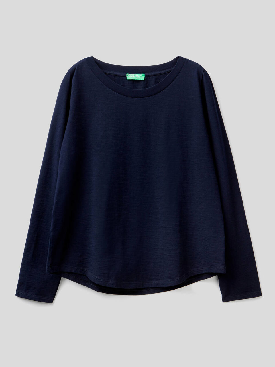 Long sleeve pure cotton t-shirt image number 1