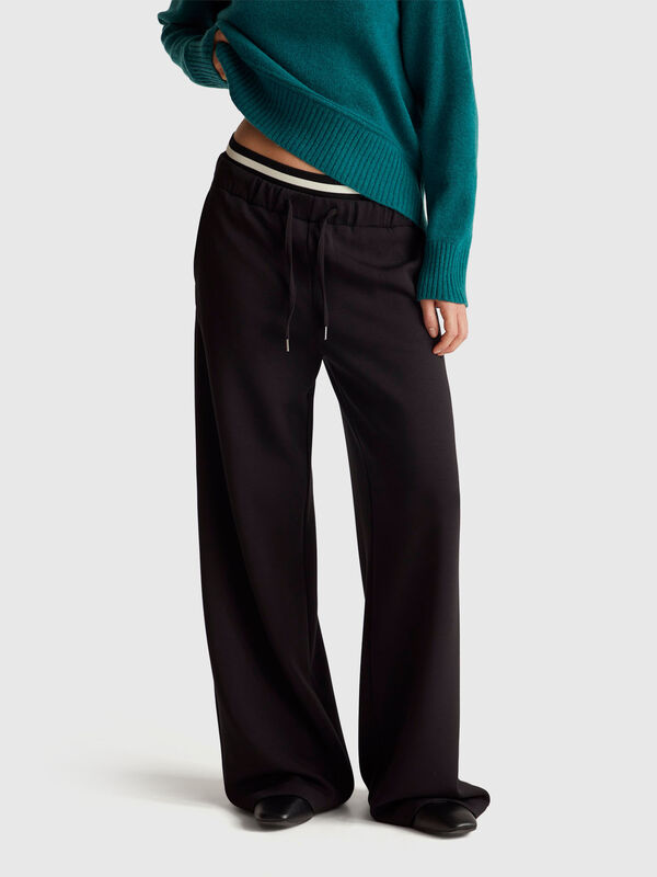 Wide trousers in stretch Modal Wide trousers in stretch Modal Women