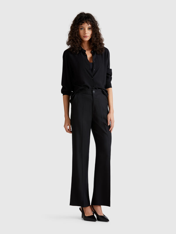 Trousers in pure lyocell Women