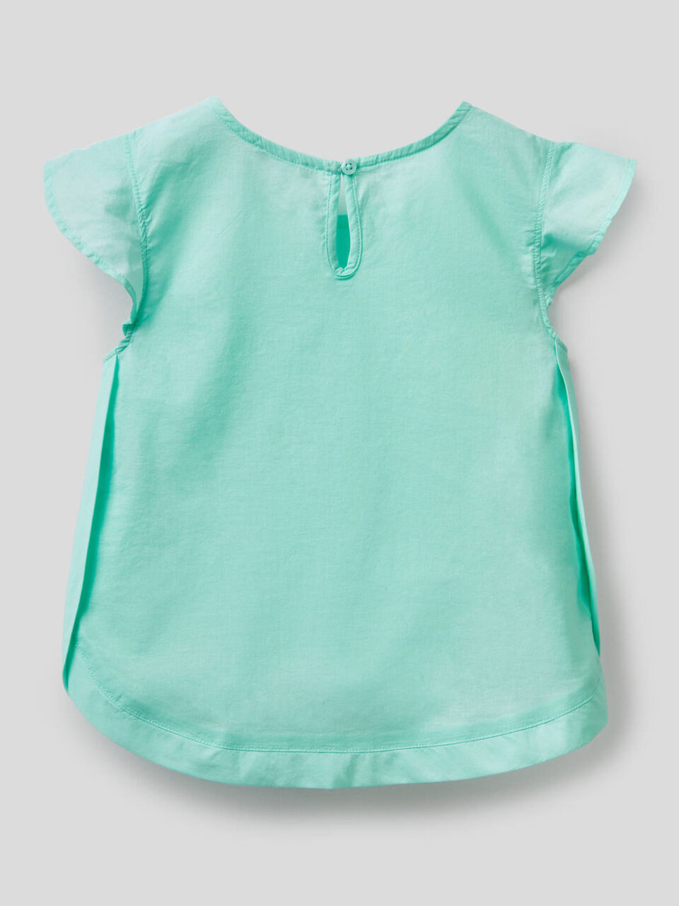 Cotton blouse with ruffle sleeves image number 2
