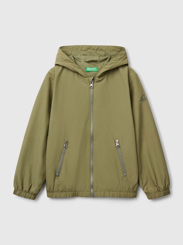 Nylon jacket with hood Junior Boy