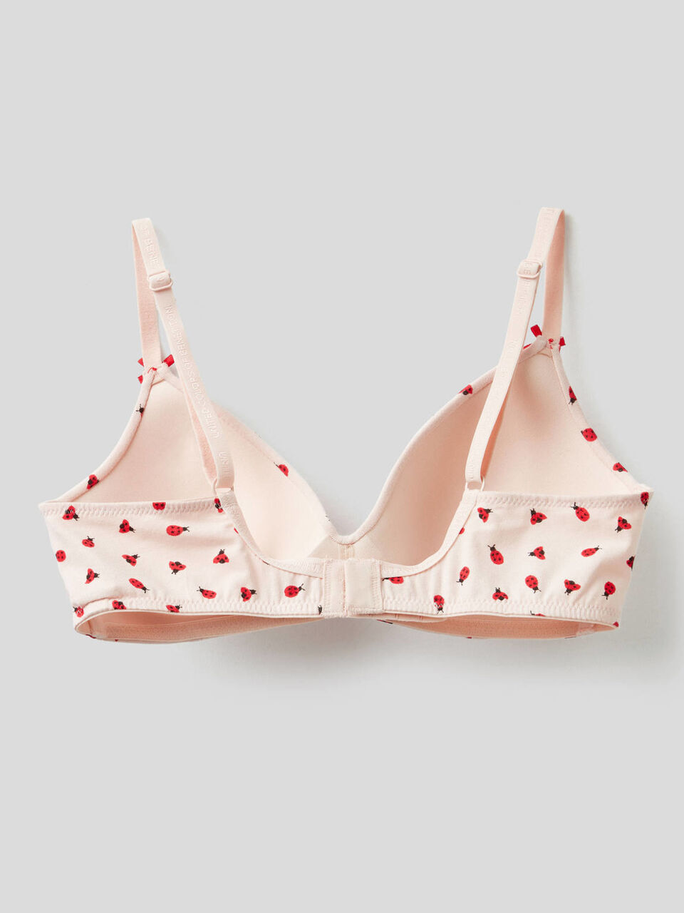 Padded patterned triangle bra image number 2