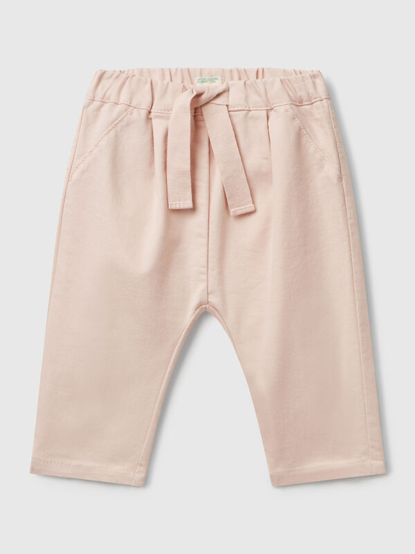 Stretch trousers with drawstring New Born (0-18 months)