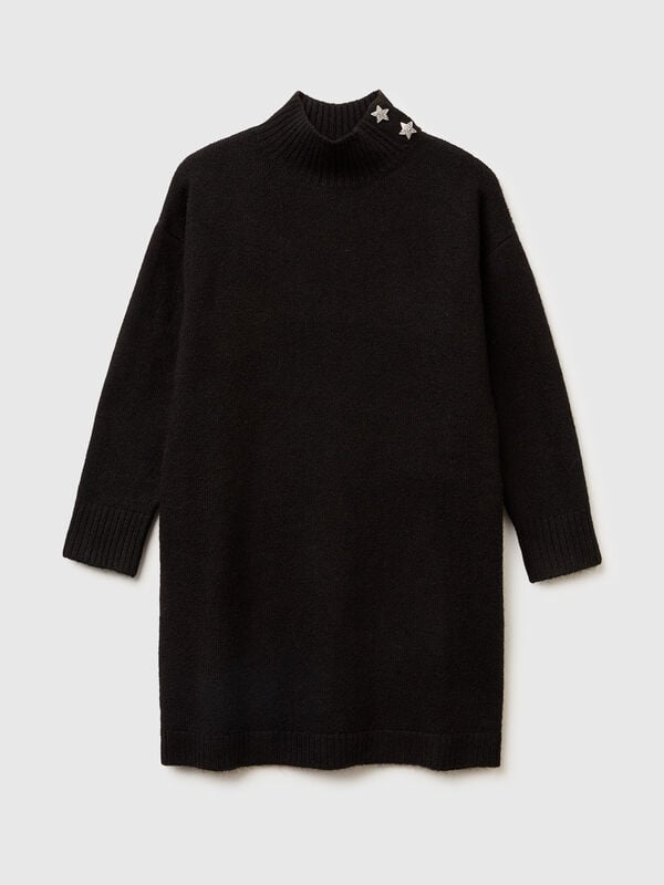 Turtleneck knit dress Junior Girl
