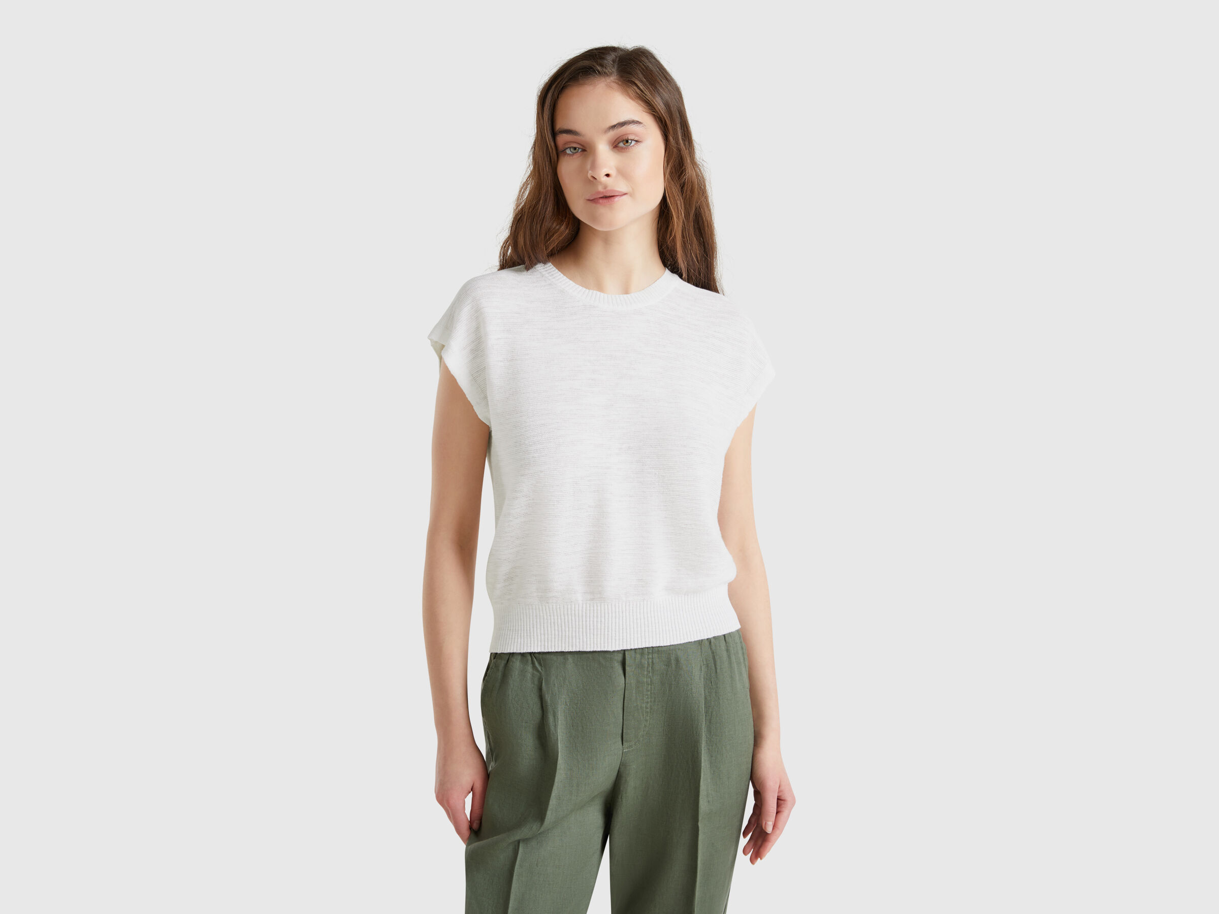 SLEEVELESS SWEATER Women image number 0