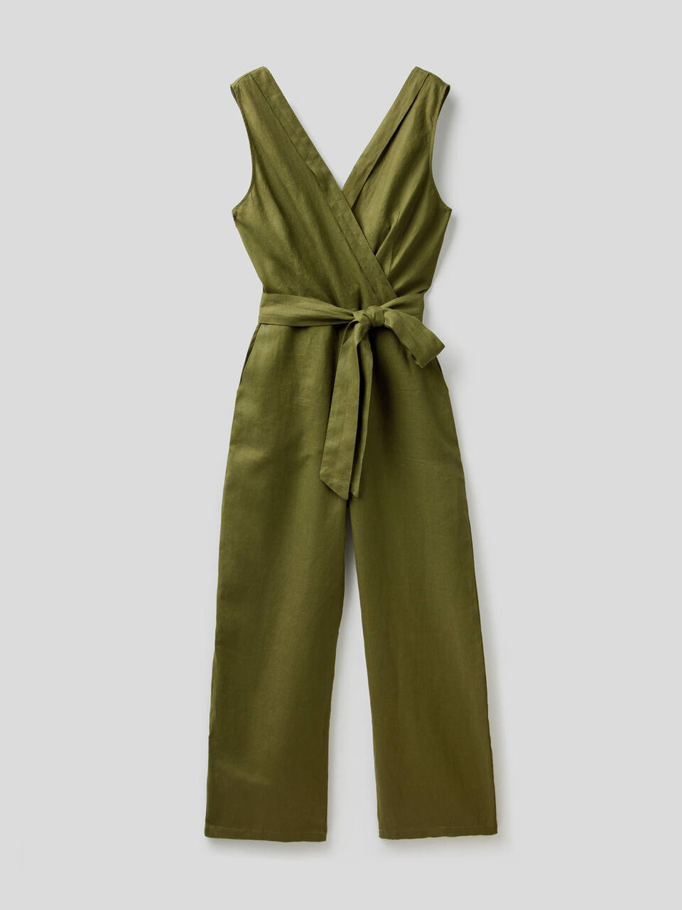 Jumpsuit in pure linen image number 1