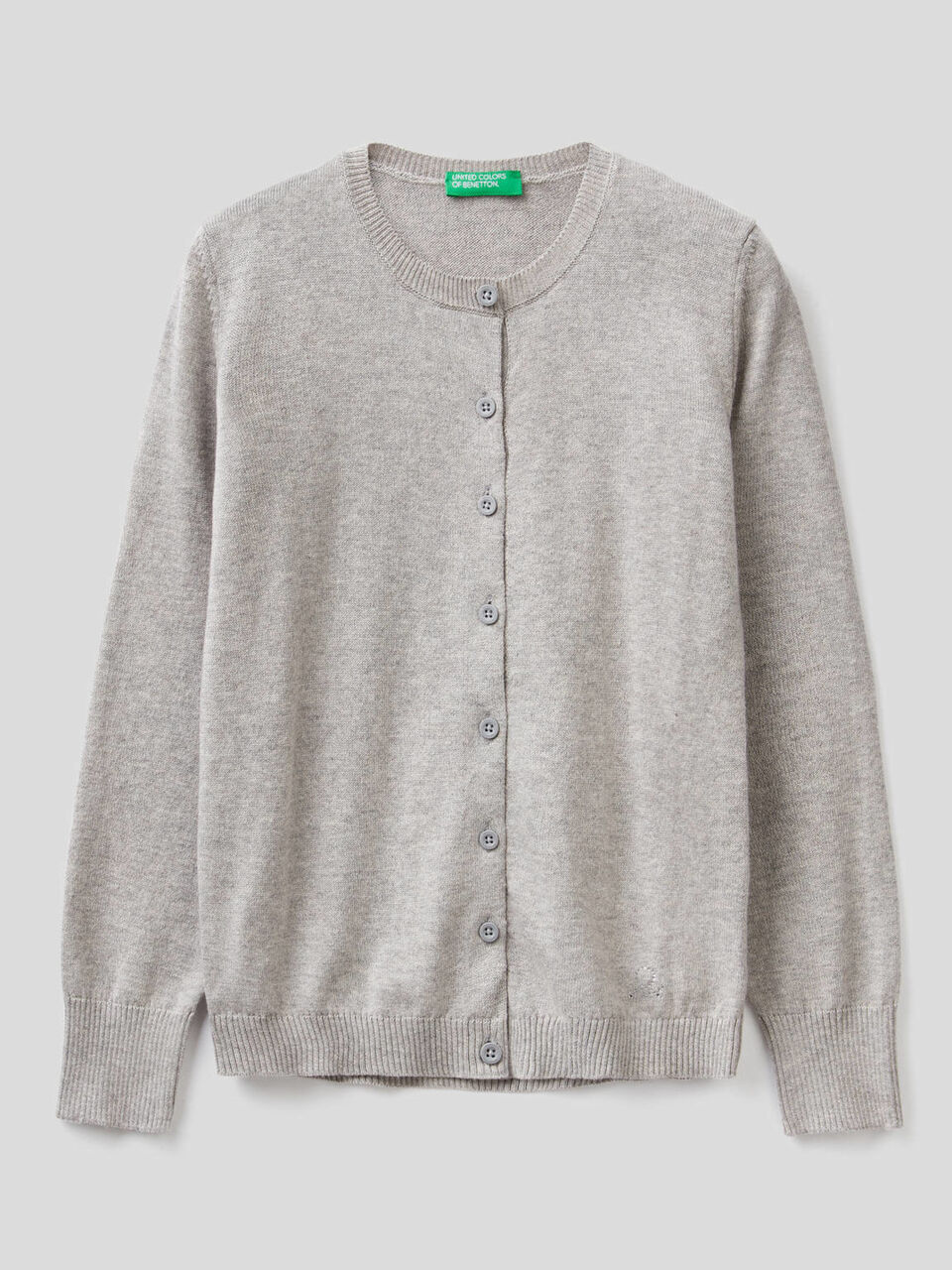 Tricot cardigan in 100% cotton image number 1