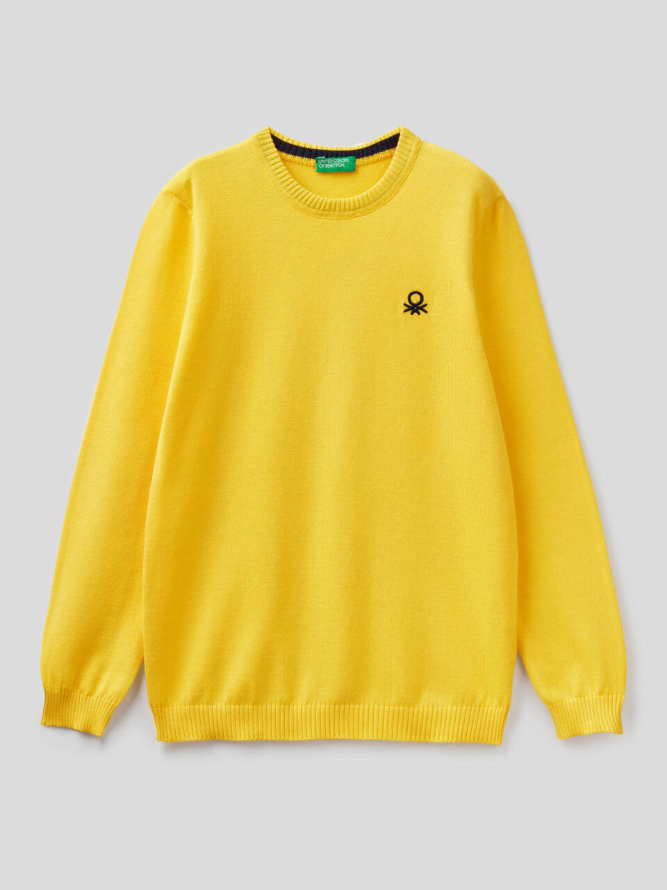 Pure cotton sweater with logo image number 1